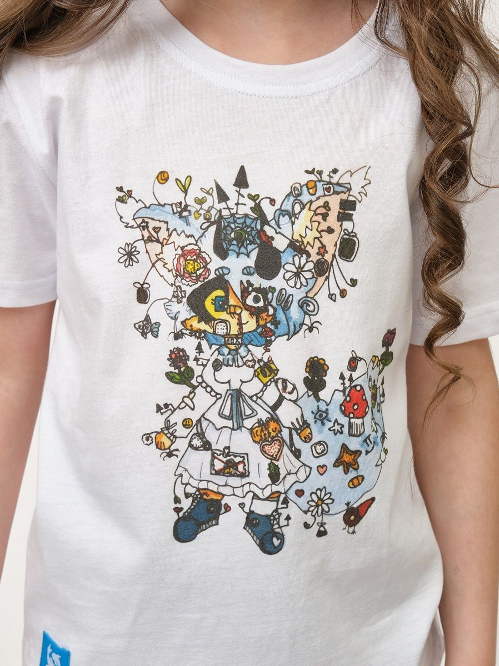 Детская футболка с принтом Silver (Размер: 128-134) (Цвет: белый)