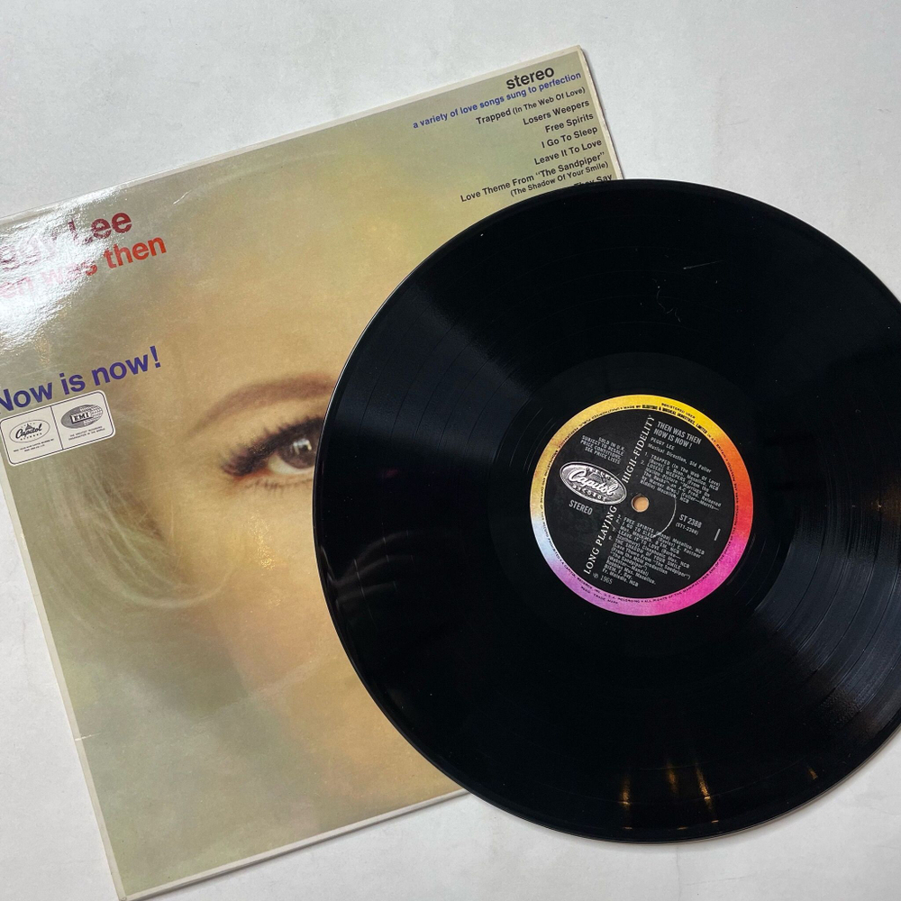 Винтажная виниловая пластинка LP Peggy Lee Then Was Then And Now Is Now (UK 1965)