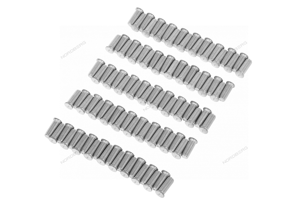 Болт алюминиевый для сварки, M6х16, 100 шт. NORDBERG FA016(M6)