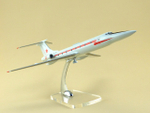 Модель самолета Ту-134 УБЛ (М1:100, ВВС, Красная полоса, звезда на киле)