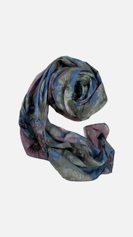 Шарф Италия голубо-розовый