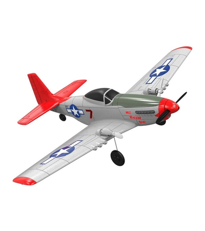 Радиоуправляемый самолет Volantex RC Mustang 400мм (красный) 2.4G 2ch LiPo RTF with Gyro