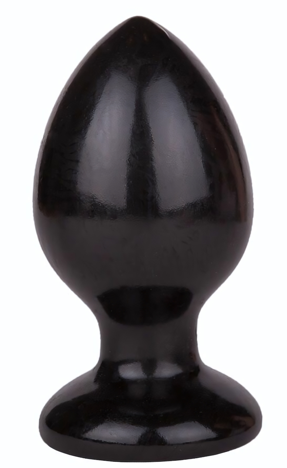 Черный анальный плаг Glide L - 11,7 см. (Цвет: черный)