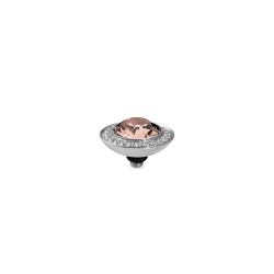 Шарм Qudo Tondo Deluxe Vintage Rose 647005 R/S цвет розовый, бежевый, серебряный