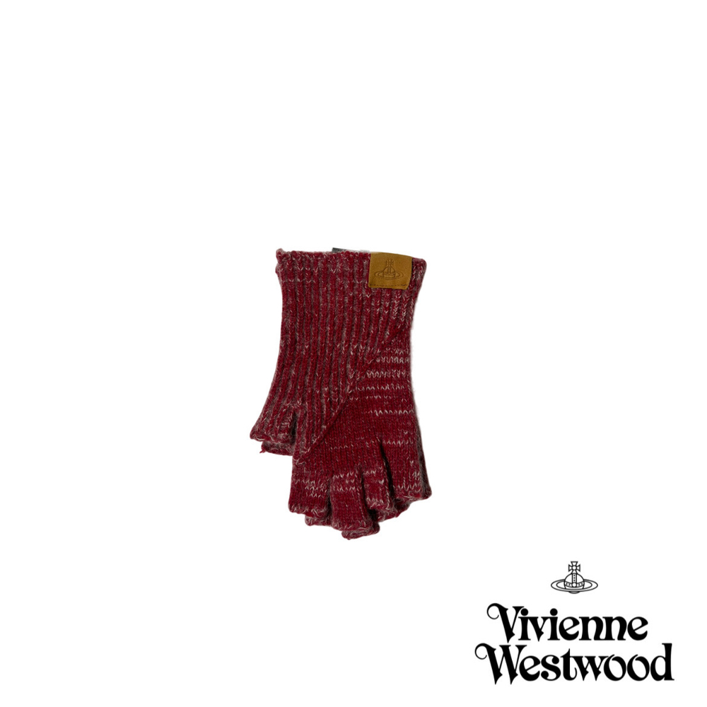 VIVIENNE WESTWOOD ПЕРЧАТКИ БЕЗ ПАЛЬЦЕВ КРАСНЫЕ