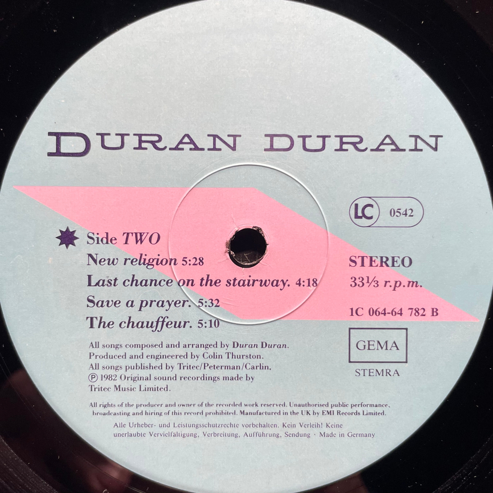 Duran Duran - Rio (Германия 1982г.)