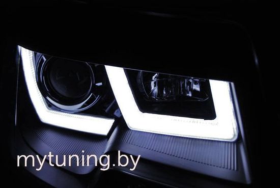 Передние фары U-TYPE BLACK для VW T5