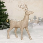 Фигурка новогодняя MAGIC «Блестящий олень» 35*46*10 см, Шампань