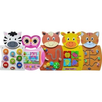 Зоопарк Развивающие панели серии С1 комплект 5 шт.