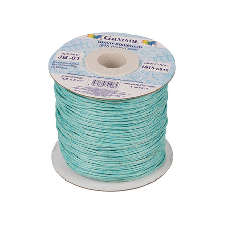 Шнур  "Gamma" вощеный, 1мм, №15-5812