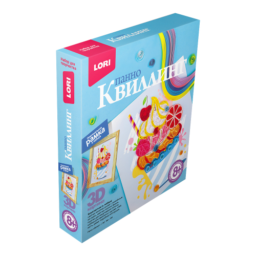 Панно квиллинг "Десерт"