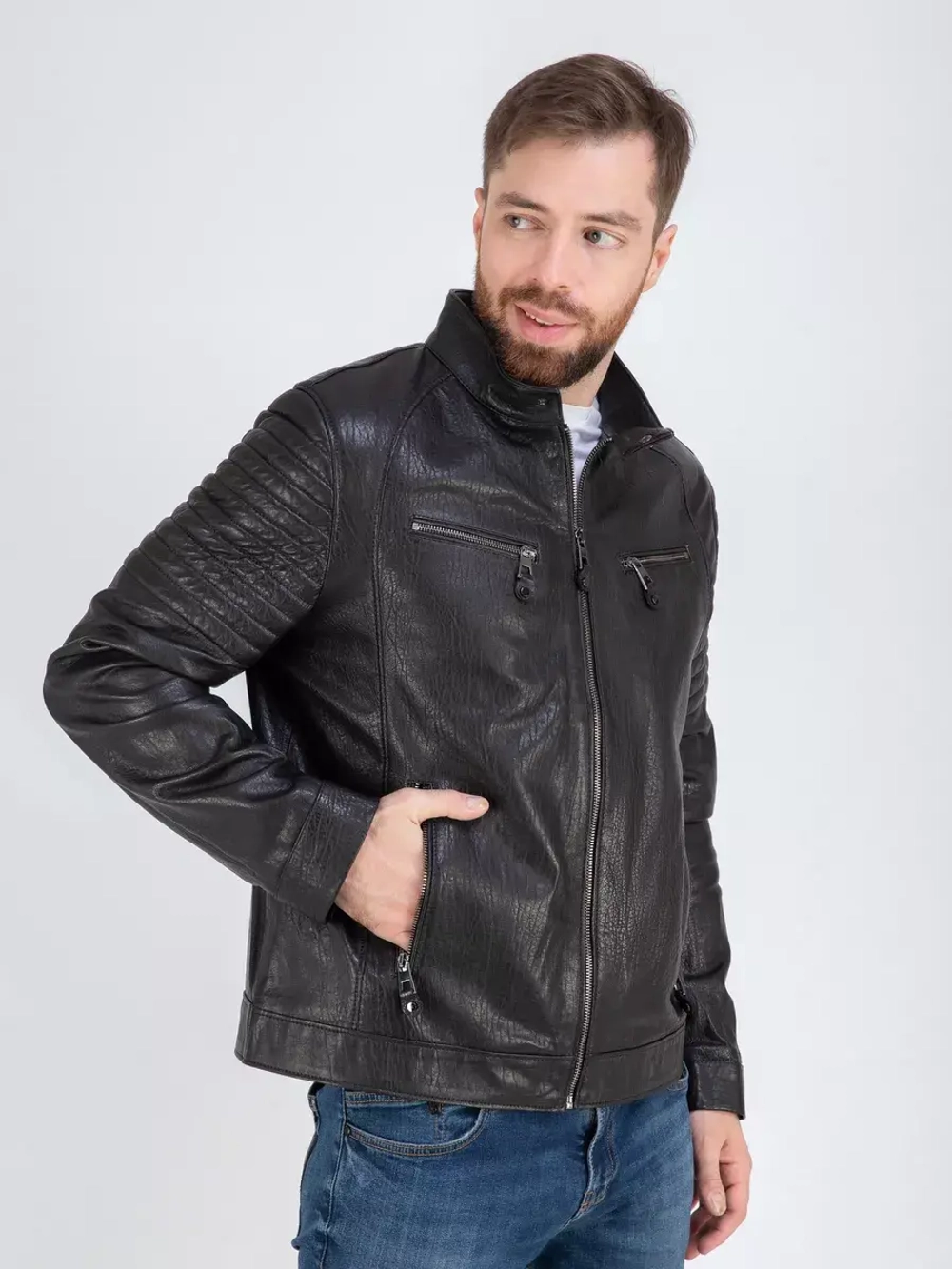 Кожаная куртка демисезонная Турция