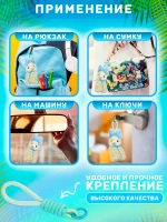 Брелок мягкая игрушка лама альпака с бантом