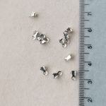 119-с Концевик для стразовой цепи 2.5мм, нерж. сталь