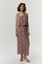 Юбка со шлицей тюльпаны