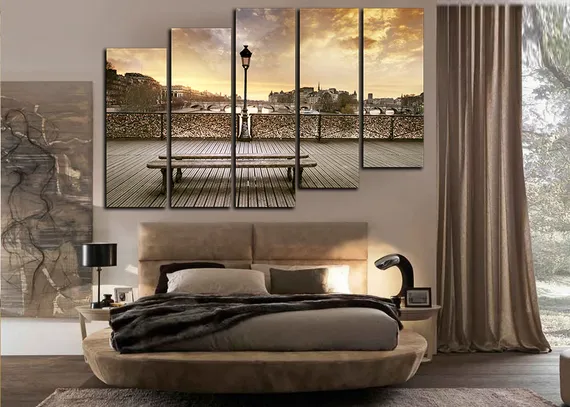 Модульная картина "Спокойная набережная"