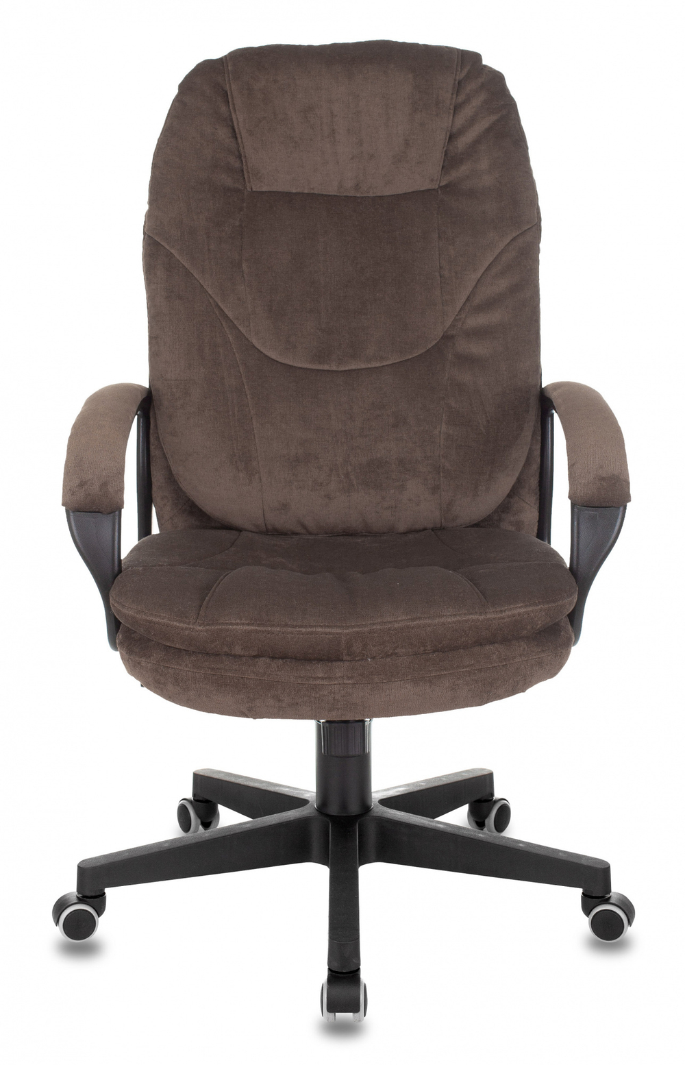 Кресло руководителя Бюрократ CH-868N Fabric коричневый Light-10 крестов. пластик