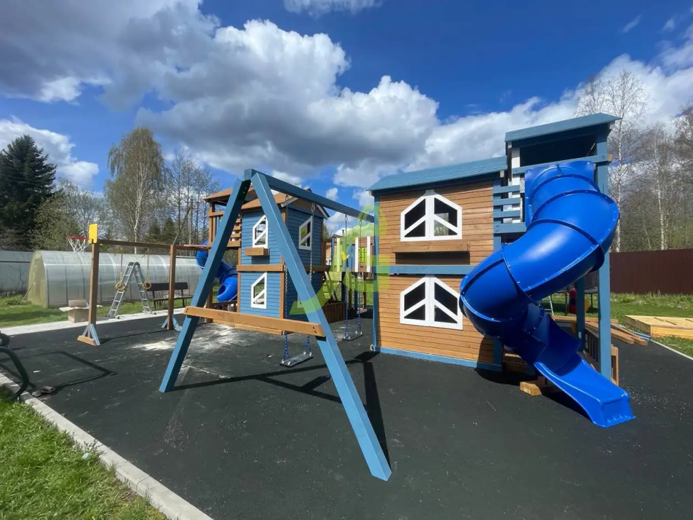 Детская деревянная площадка "Домик 7 " (мод.2)