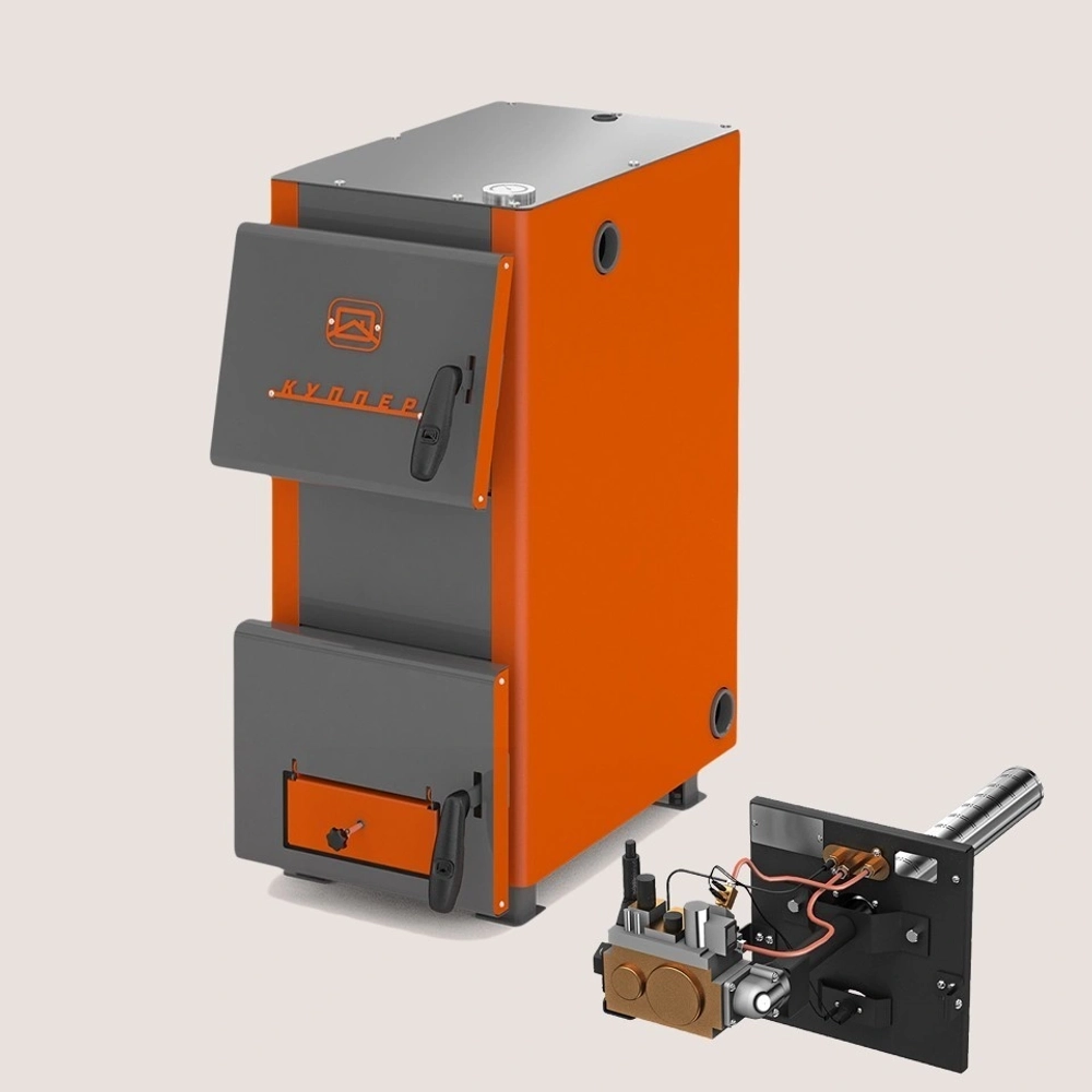 Отопительный котел Куппер ОК-15 (2.0) + Газовая горелка АГГ-26 К