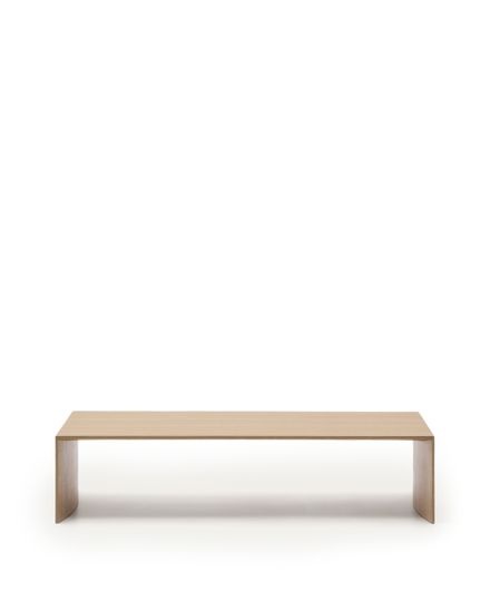 Litto Журнальный столик из шпона дуба натурального цвета 140 x 70 см