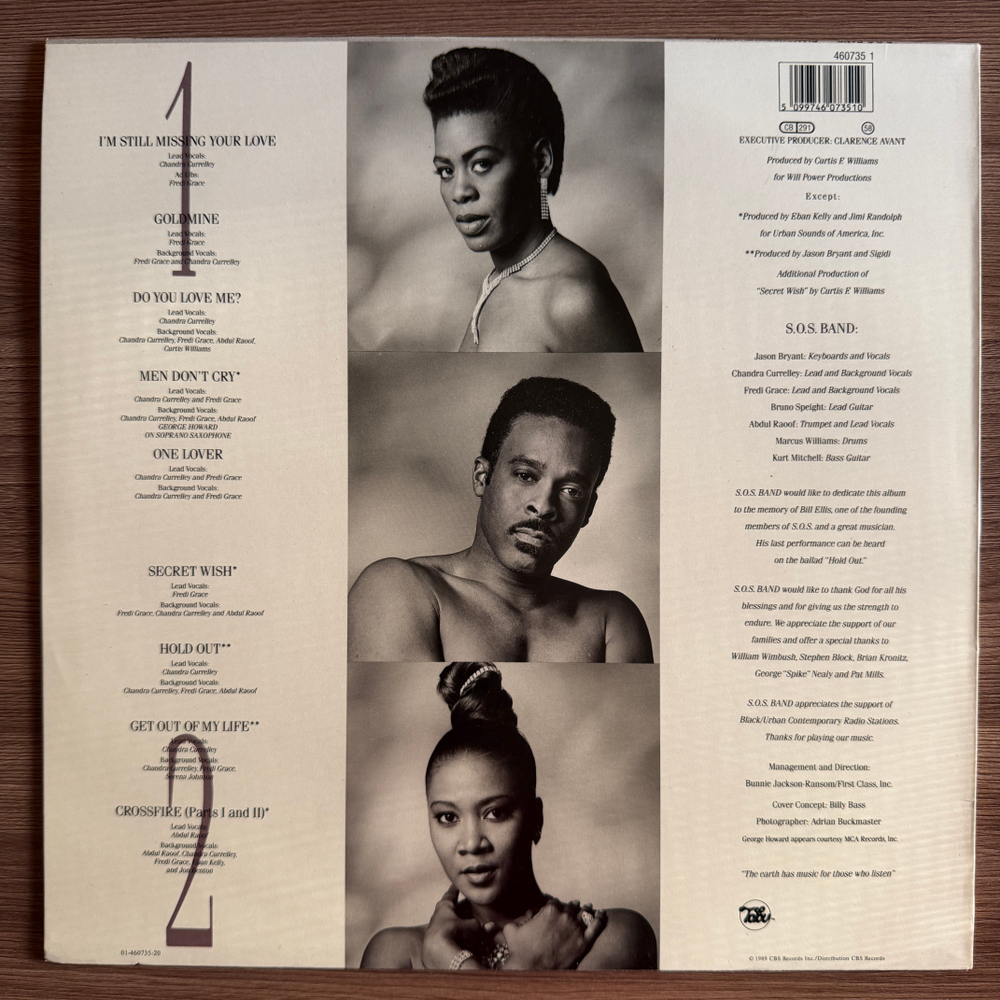 The S.O.S. Band – Diamonds In The Raw (Голландия 1989г.) Т