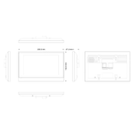 IP монитор домофона белый C313 Akuvox с настройкой