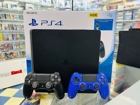 Sony Playstation 4 Slim 1TB CUH-2006B, Коробка, S/N:  03274523915671730 (PS4, Б/У)