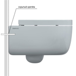 Унитаз подвесной BERGES EGO XL Rimless 54 см