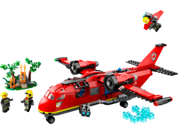 Конструктор Лего Сити Пожарно-спасательный самолёт | LEGO City Fire Rescue Plane 60413 — 478 деталей (6+)