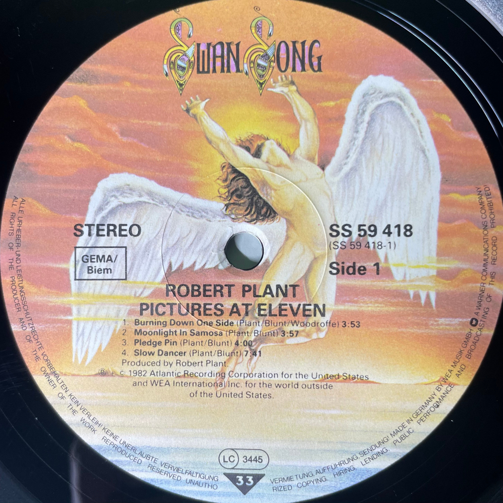 Robert Plant - Pictures At Eleven (Германия 1982г.)