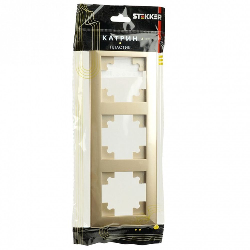 Рамка на 3 поста Stekker Катрин 49608