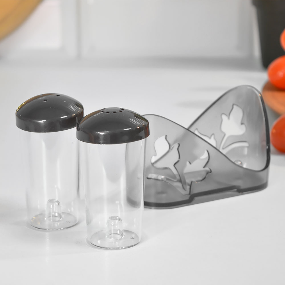 Набор для специй 2 предмета "Basilic", цвет шерл