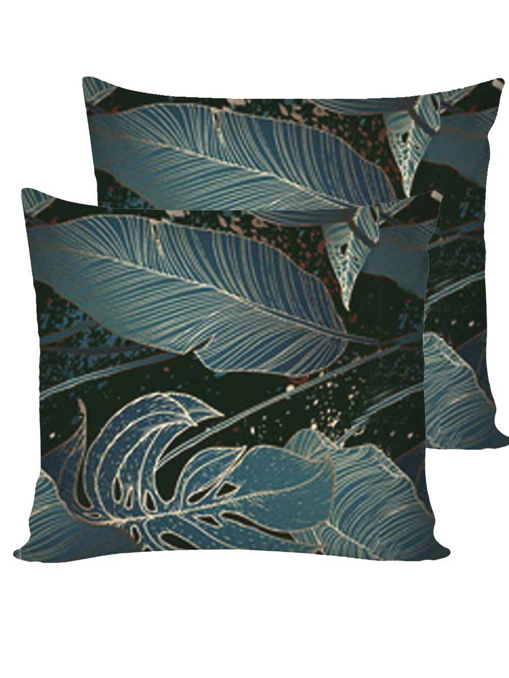 Постельное белье Simple House "Monstera Gold" евро   наволочки 50х70 2шт Простынь на резинке 180х200 см  Пододеяльник 200х215 см