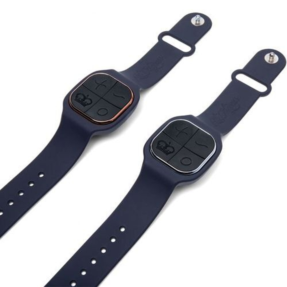 Инновационный мастурбатор PULSE Duo Lux с 2 пультами-часами (Цвет: черный)