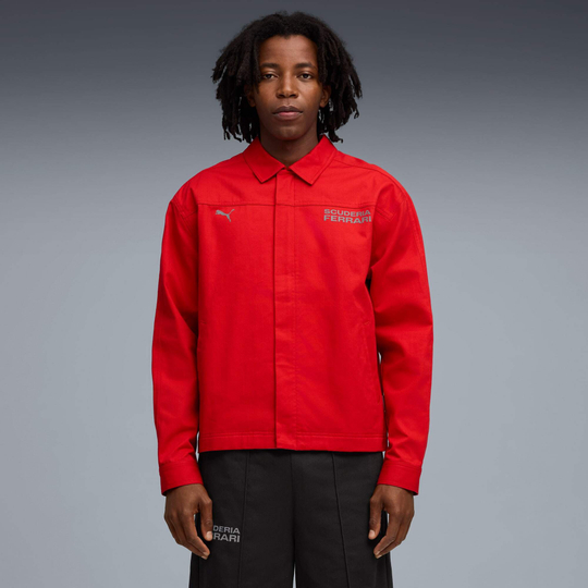 PUMA X SCUDERIA FERRARI МУЖСКАЯ КУРТКА HP LIFESTYLE, КРАСНЫЙ