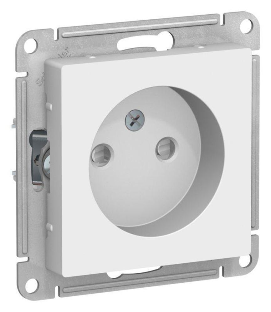 Розетка AtlasDesign 16А без заземл. защ. шторки механизм лотос SE ATN001349