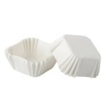 Капсулы для конфет и пирожных белые 60*60мм h35 квадратные 1000 шт