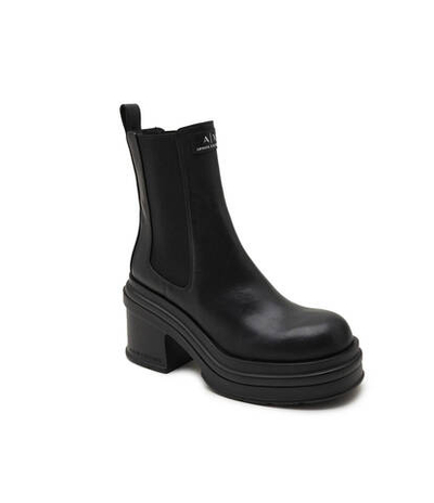 Кожаные ботильоны Armani Exchange - черный(XDM014 XV756)