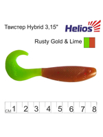 Твистер несъедобный Helios Hybrid 2,75"/7,0 см Fio LT 30шт. (HS-13-039-N-30)