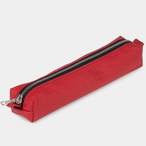 Пенал Cartouche из кожи теленка красного цвета
