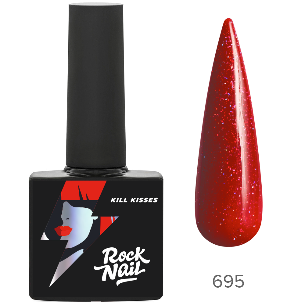 RockNail Гель-лак Kill kisses 695 Cherry Coke, 10 мл