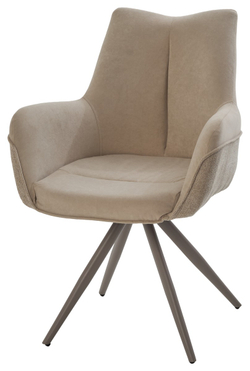 Стул МАРК 360 град., цвет B-03/LOTOS-03 бежевый, велюр / латте каркас М-City