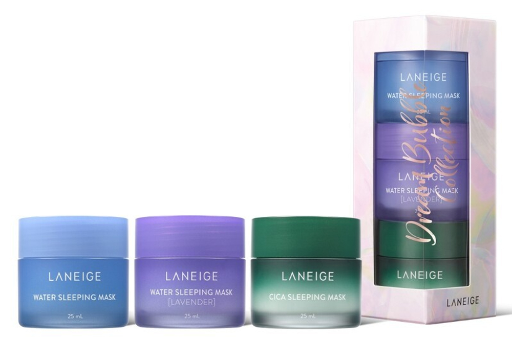 Laneige dream bubble collection mini sleeping mask trio лимитированная коллекция ночных масок для лица