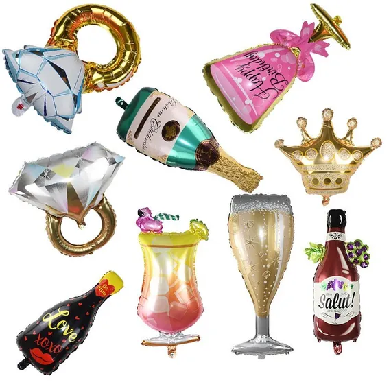 Фигурные фольгированные шарики 32&quot; надутые гелием в ассортименте