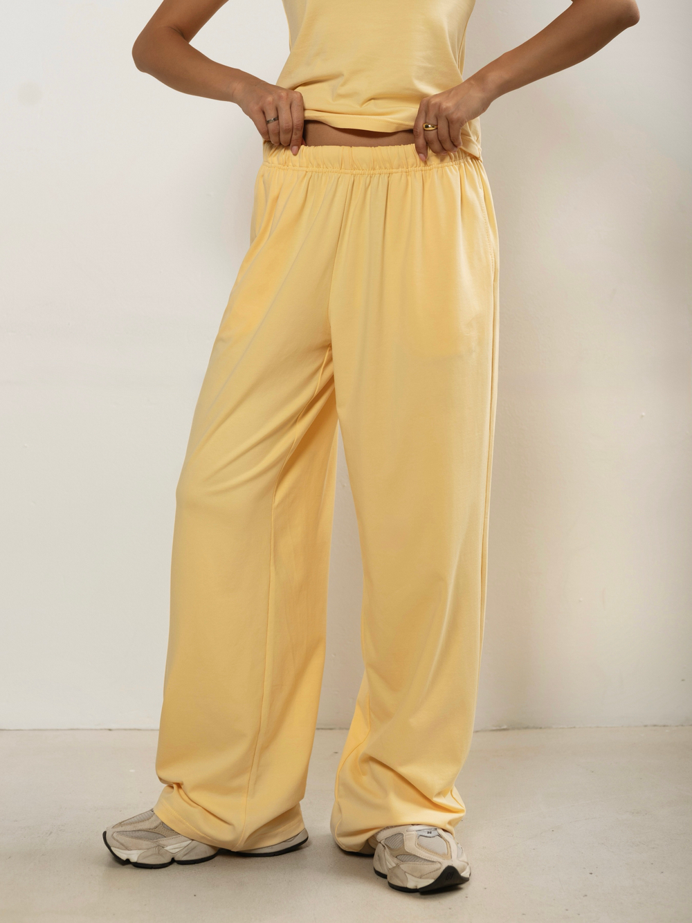 Брюки широкие домашние