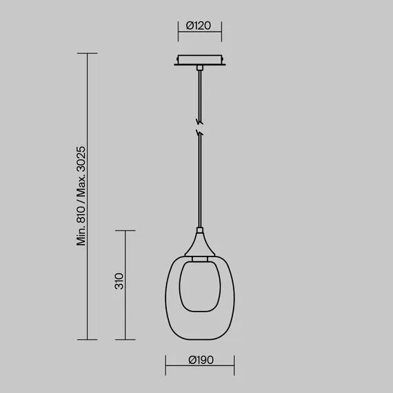 Подвесной светильник Аура / Aura E14х1 Maytoni mod016pl-01bs1