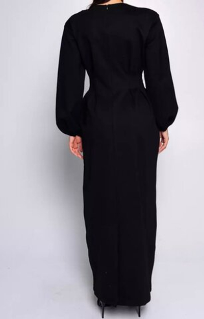 Платье-футляр черное