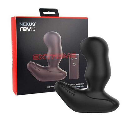 Вибромассажер простаты с вращающейся головкой Nexus Revo Extreme (6 реж. вибр, 2 реж. вращ.) (Цвет: черный)