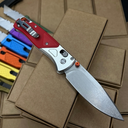 Нож Benchmade 535 Алюминий + G10 кастом - красный G10