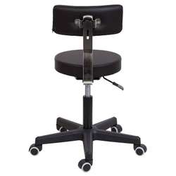 Стул на колесах со спинкой ОЗЕ, пластик 2